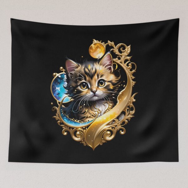 Item preview, Cute Celestial Kitty Cat designed and sold by TheArtOfPat.