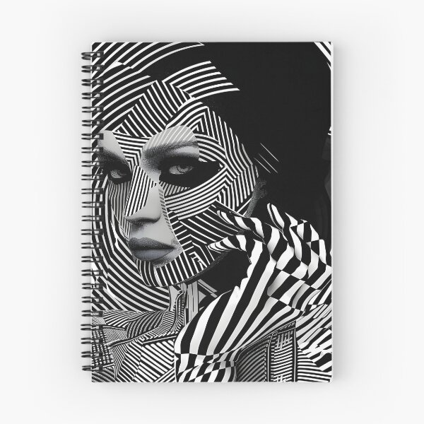 Item preview, Black and white geometric face print designed and sold by dcrc.