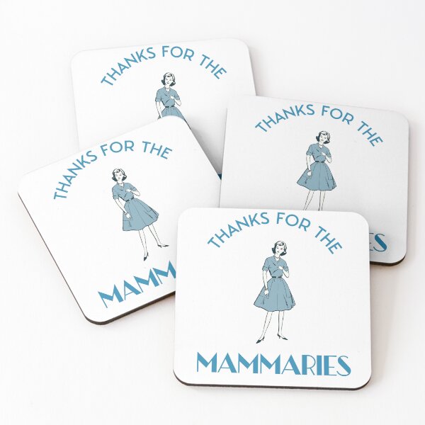 Item preview, Thanks for the mammaries vintage cartoon quirky meme designed and sold by DestinationAU.