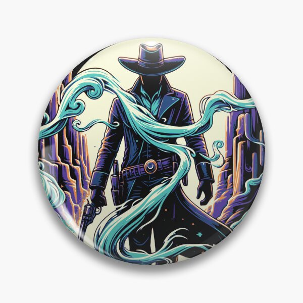 Item preview, Mystical Cowboy Ghost Illustration designed and sold by IdeasDream.