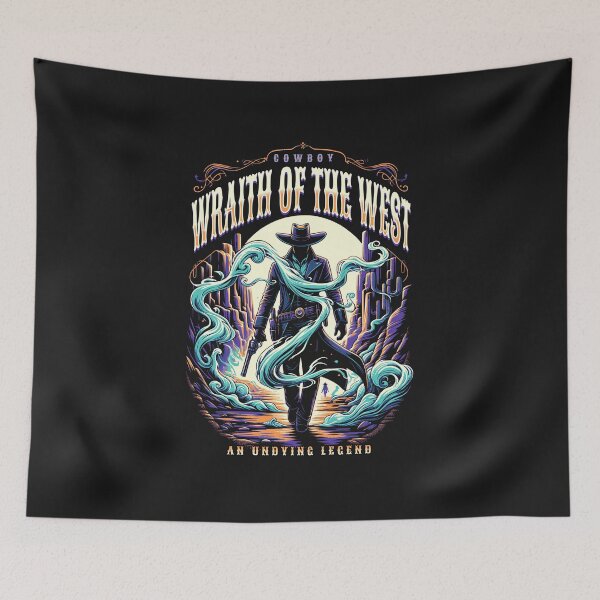 Item preview, Mystical Cowboy Ghost Illustration designed and sold by IdeasDream.