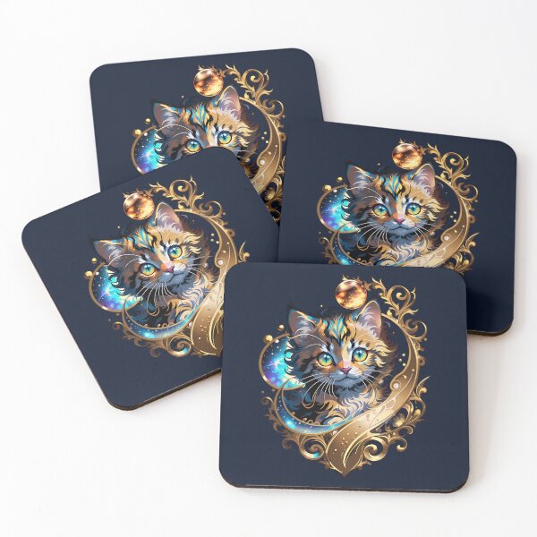 Artikelvorschau, Cute Celestial Kitty Cat entworfen und verkauft von TheArtOfPat.