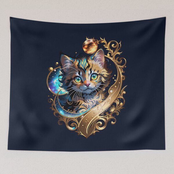 Item preview, Cute Celestial Kitty Cat designed and sold by TheArtOfPat.