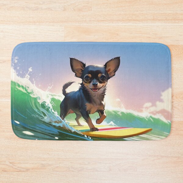 Item preview, Black Chihuahua Surfing designed and sold by Astralia.