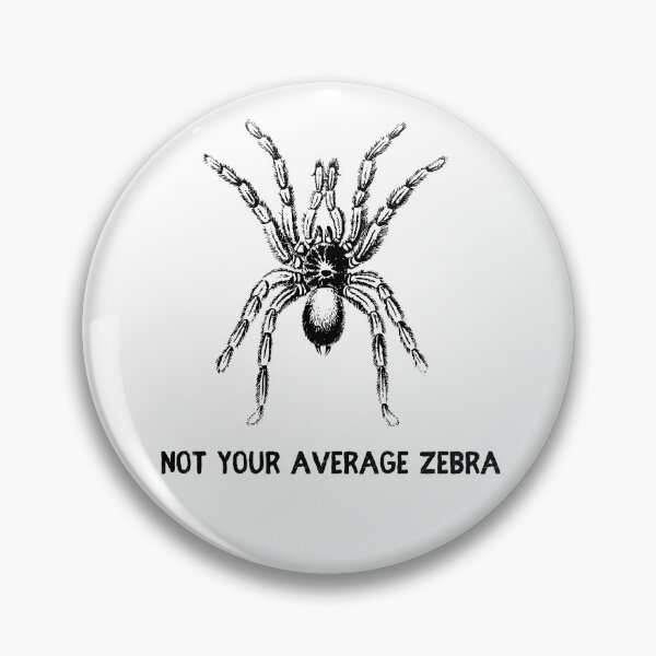 Item preview, Not Your Average Zebra - Tarantula Design designed and sold by Purple Fabric.