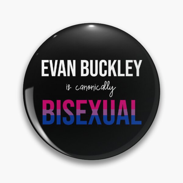 Item preview, Evan Buckley is canonically bisexual (on black) designed and sold by nerdspride.