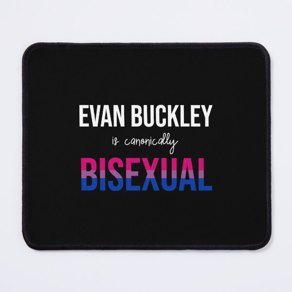 Item preview, Evan Buckley is canonically bisexual (on black) designed and sold by nerdspride.