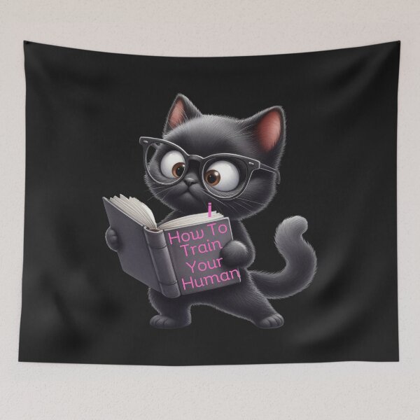 Item preview, Cat Reading Book How To Train Your Human designed and sold by AlienOccupation.