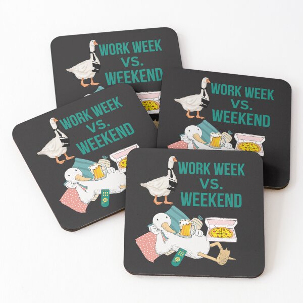 Item preview, Funny Work Week Goose vs. Weekend Goose designed and sold by AlienOccupation.
