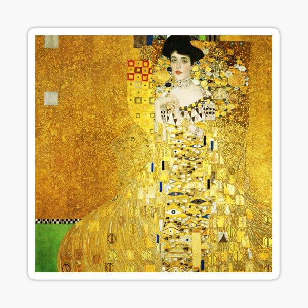 Aperçu de l'œuvre Portrait HD d'Adèle Bloch-Bauer, par Gustav Klimt - 1907 HAUTE DÉFINITION créée et vendue par MINDTHECHERRY.