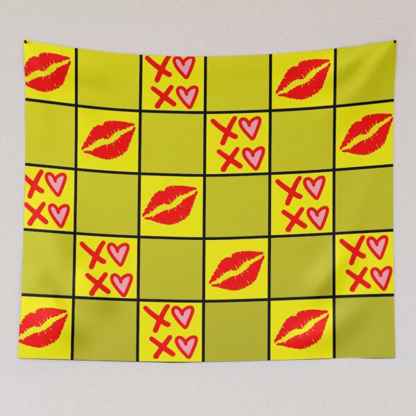 Item preview, Colourful Xoxo Kisses Romantic cute lovers hugs and kisses Loveland designed and sold by LUCKYHAPPYFINDS.