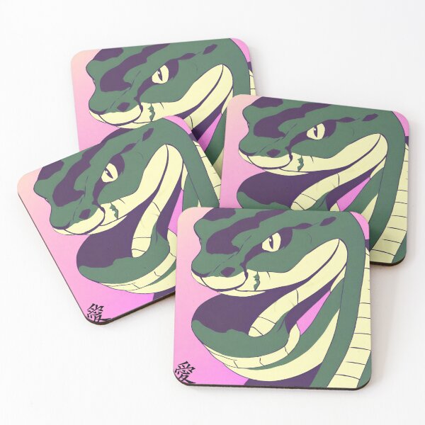 Item preview, Green Snake - Japanese Anime designed and sold by Purple Fabric.