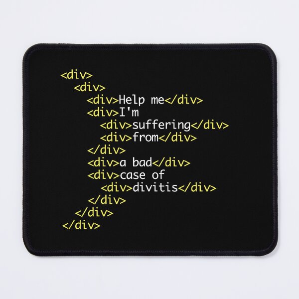 Item preview, Help Me I've Got Divitis (on black) designed and sold by Kendall Anderson.