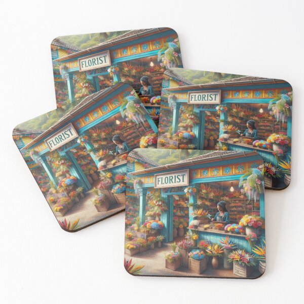 Item preview, Jamaican floral shop designed and sold by seahorse crossing.