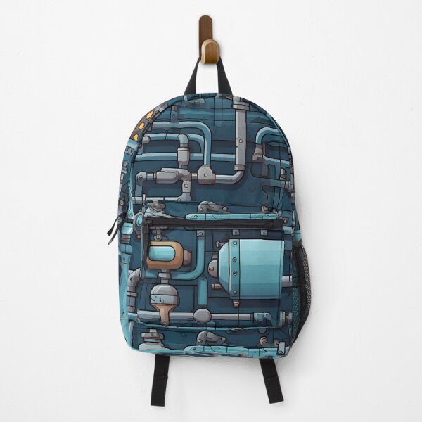 Item preview, Industrial Blue Pipes and Machinery - Seamless designed and sold by GalacticLabs.