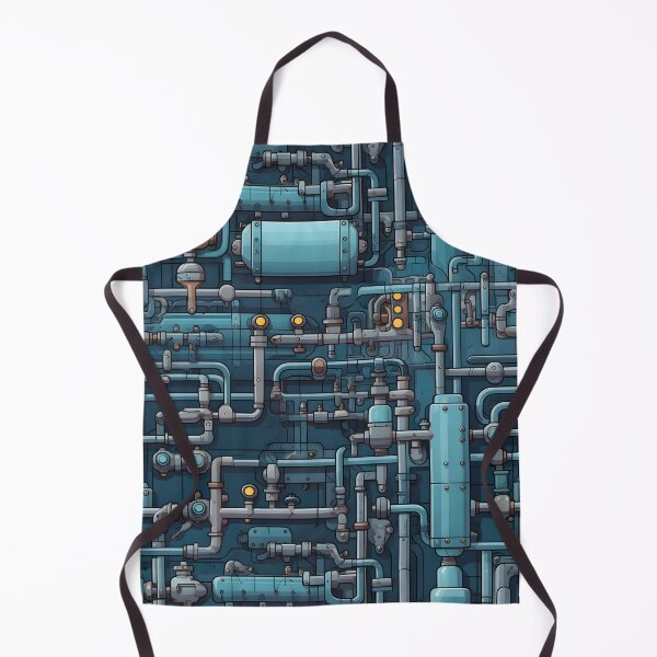 Item preview, Industrial Blue Pipes and Machinery - Seamless designed and sold by GalacticLabs.