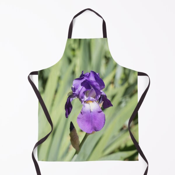 Item preview, A Vibrant Purple Iris Flower Against Soft Green designed and sold by Georgia Mizuleva.