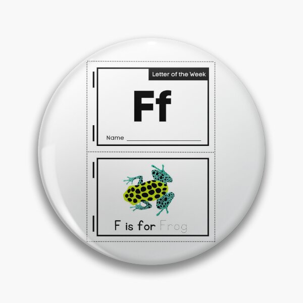 Artikelvorschau, F steht für Frosch. Lustiges Buchdesign zum Buchschreiben entworfen und verkauft von mkzmerch.