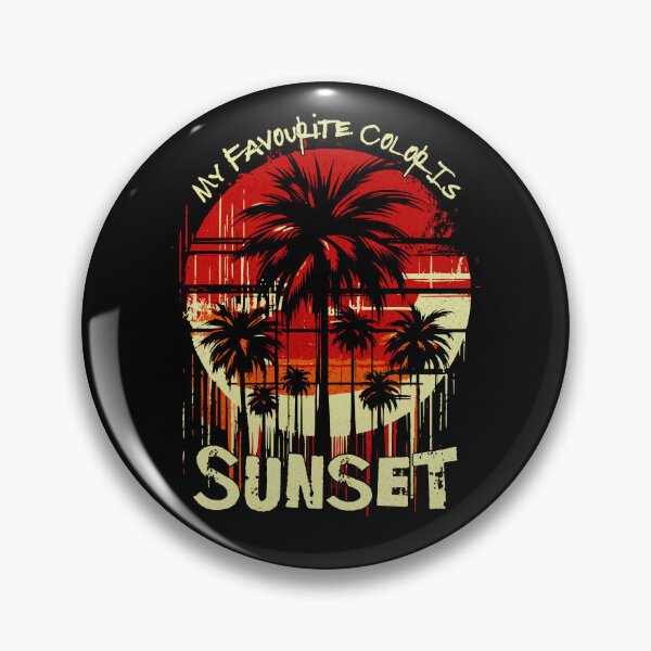 Item preview, Favorite Color Is Sunset - Vintage Summer Palm Trees designed and sold by Urban-Alien.