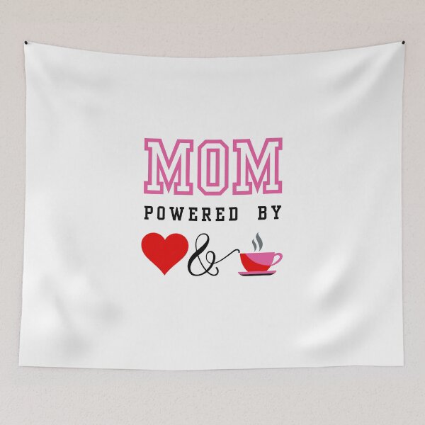 Item preview, Mom, Powered by Love and Coffee designed and sold by caFUNated.