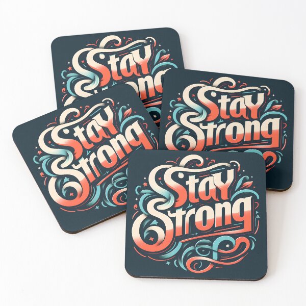 Item preview, Stay Strong, typography, retro designed and sold by maxmaj.