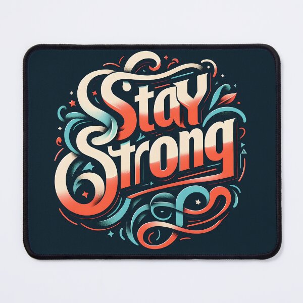 Item preview, Stay Strong, typography, retro designed and sold by maxmaj.