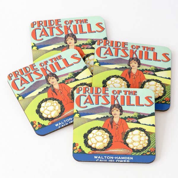 Item preview, Pride of the Catskills, 1920s Cauliflowers Crate Label designed and sold by zeeposter.
