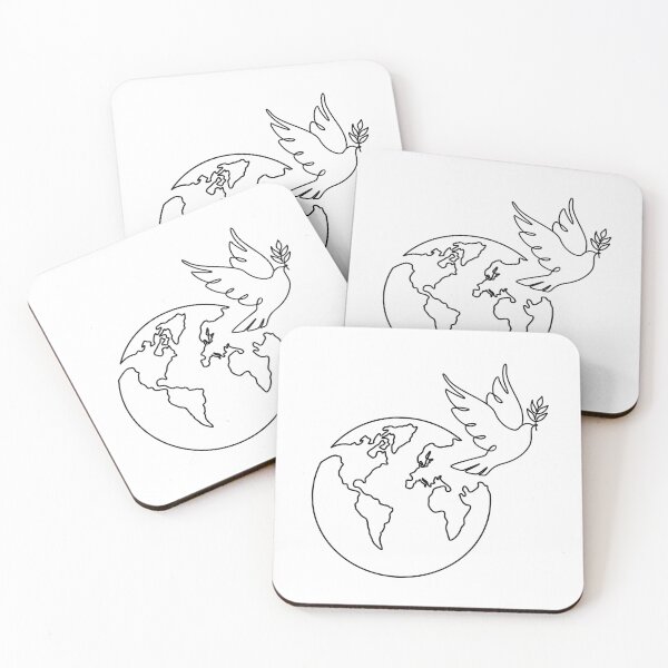 Item preview, World Peace - No War - End Wars - Stop The War - Anti War - Dove of Peace designed and sold by DesignByLeo.