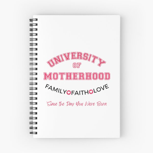 Item preview, University of Motherhood - Family, Faith, Love - Design for Light Colors designed and sold by caFUNated.