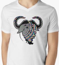 GNU Psychedelic Men's V-Neck T-Shirt