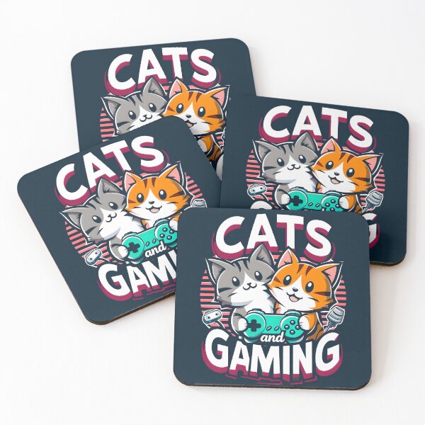 Item preview, Cats and Gaming, typography designed and sold by maxmaj.
