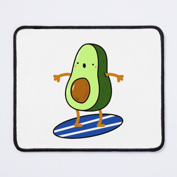 Item preview, Surfing Avocado designed and sold by kawaiilife.