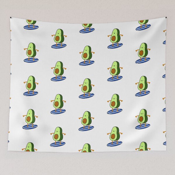 Item preview, Surfing Avocado designed and sold by kawaiilife.