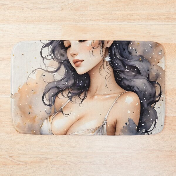 Item preview, Beautiful Woman with Dark Hair designed and sold by ByteyCreatives.