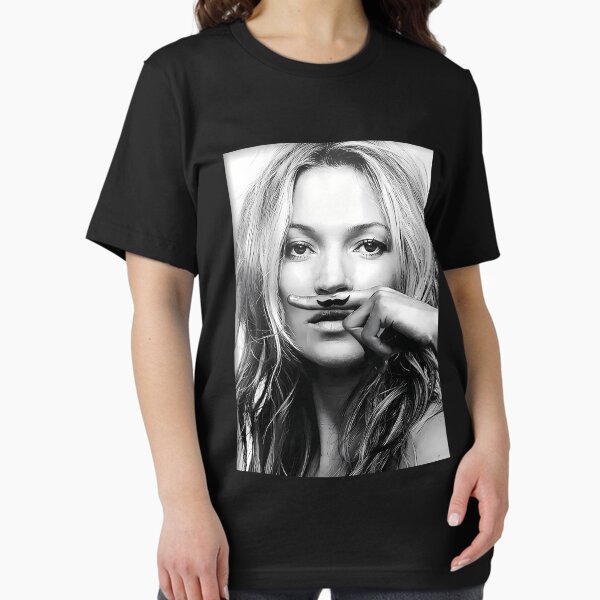 Item preview,  Kate Moss Mustache Black And White Photograph designed and sold by JoelKauppi.