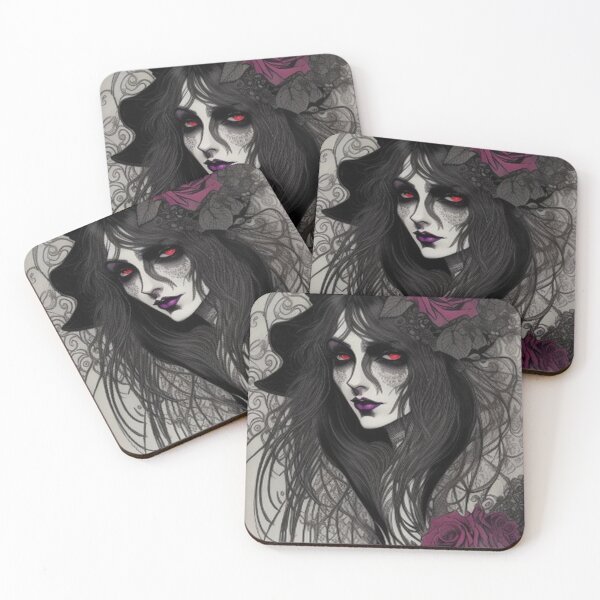 Item preview, Vintage Classic Gothic Girl Roses designed and sold by TheDarkWardrobe.