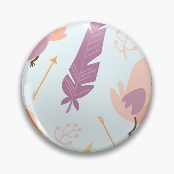 Item preview, "Feathered Friends: Pattern with Feathers and Birds designed and sold by hjian8219.