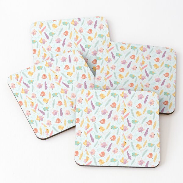 Item preview, "Feathered Friends: Pattern with Feathers and Birds designed and sold by hjian8219.
