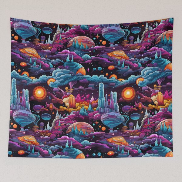 Item preview,  Fanciful Space Realm - Seamless designed and sold by GalacticLabs.