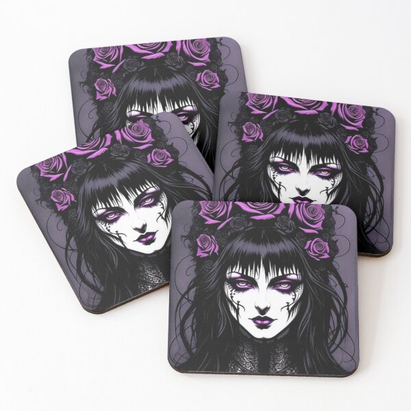 Item preview, Vintage Classic Gothic Girl Roses designed and sold by TheDarkWardrobe.