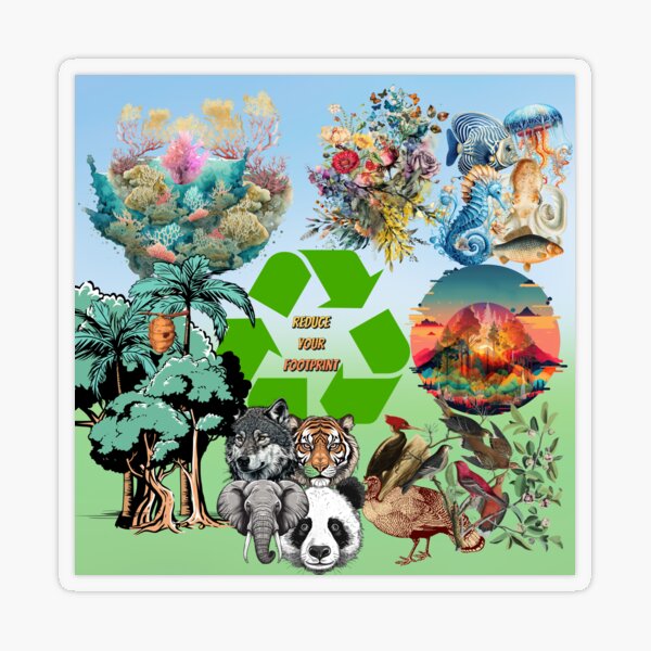 Item preview, Recycle and Reduce Your Footprint designed and sold by YourMomIsAGamer.