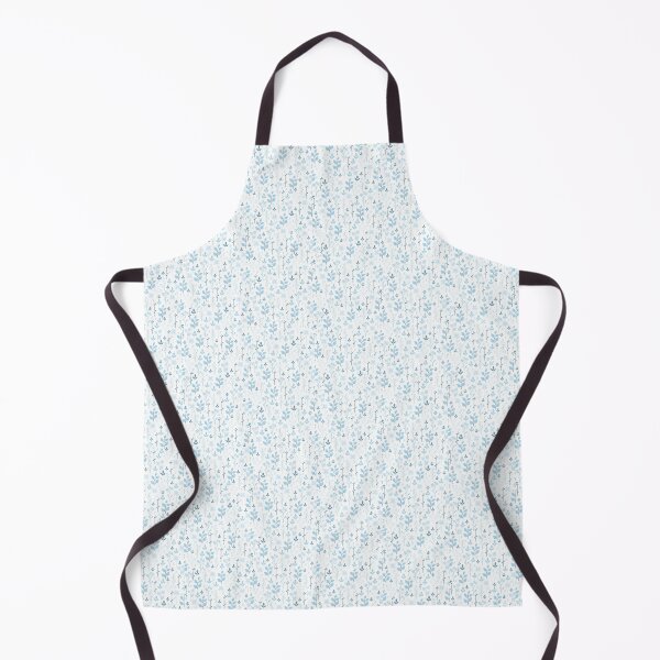 Item preview, "Azure Botanical Elegance: Blue Flowers and Plants Pattern" designed and sold by hjian8219.