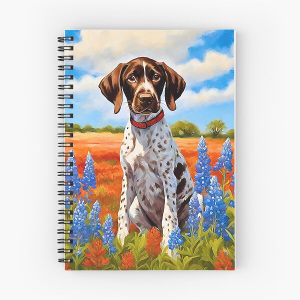 Item preview, Texas Wildflower Field German Shorthaired Pointer Puppy designed and sold by Fredster1966.
