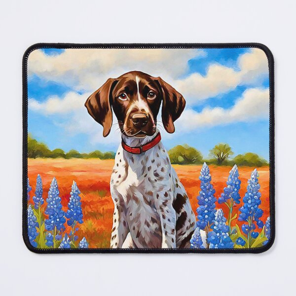 Item preview, Texas Wildflower Field German Shorthaired Pointer Puppy designed and sold by Fredster1966.