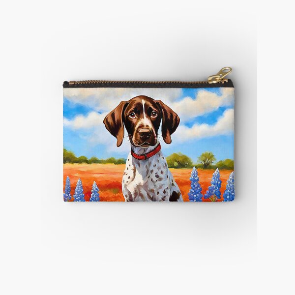 Item preview, Texas Wildflower Field German Shorthaired Pointer Puppy designed and sold by Fredster1966.
