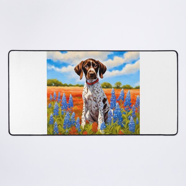 Item preview, Texas Wildflower Field German Shorthaired Pointer Puppy designed and sold by Fredster1966.