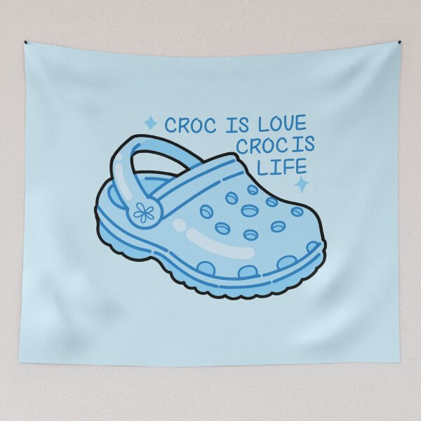 Item preview, Croc is love croc is life funny Blue crocs designed and sold by Kawabijutsu21.
