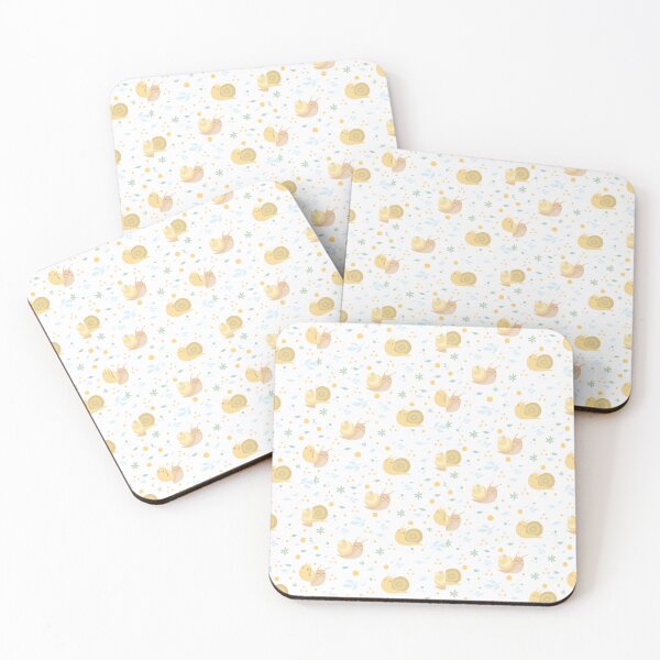 Item preview, "Pastel Snail Serenade: Pattern with Delicate Snails" designed and sold by hjian8219.