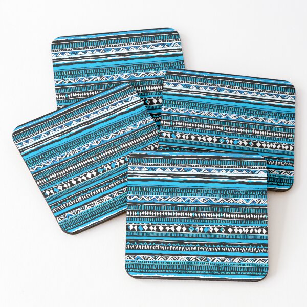 Item preview, Indigenous Pattens With Blue Colors designed and sold by LKozerski.