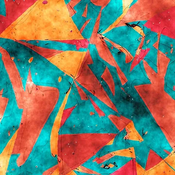 Artwork thumbnail, Abstract Shapes Pattern Background by Vicky021